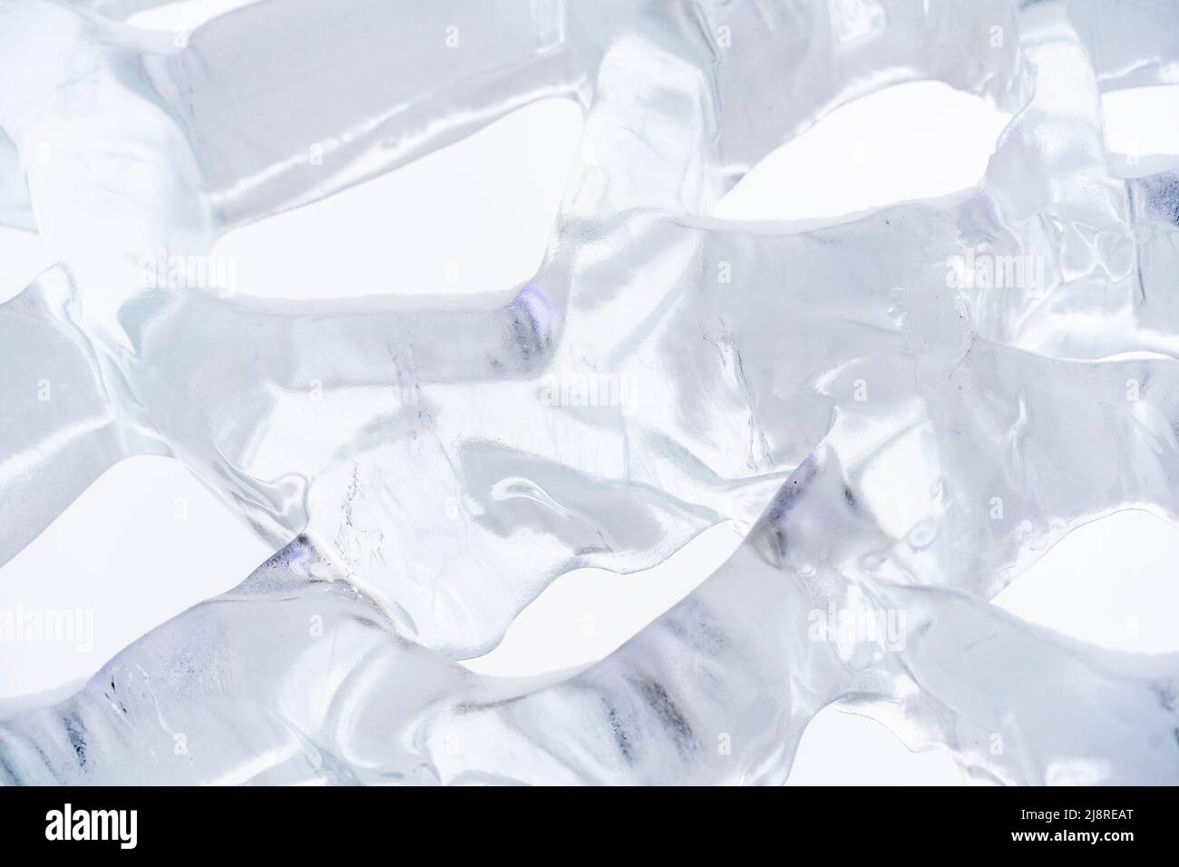 Ice texture crystal, blue tones background. Textured cold frosty ...