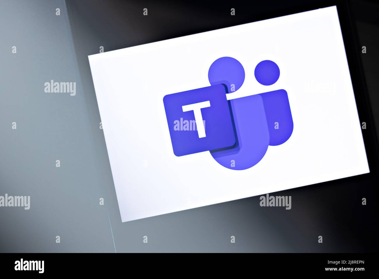 Microsoft Teams editorial. Illustrative photo for news about The