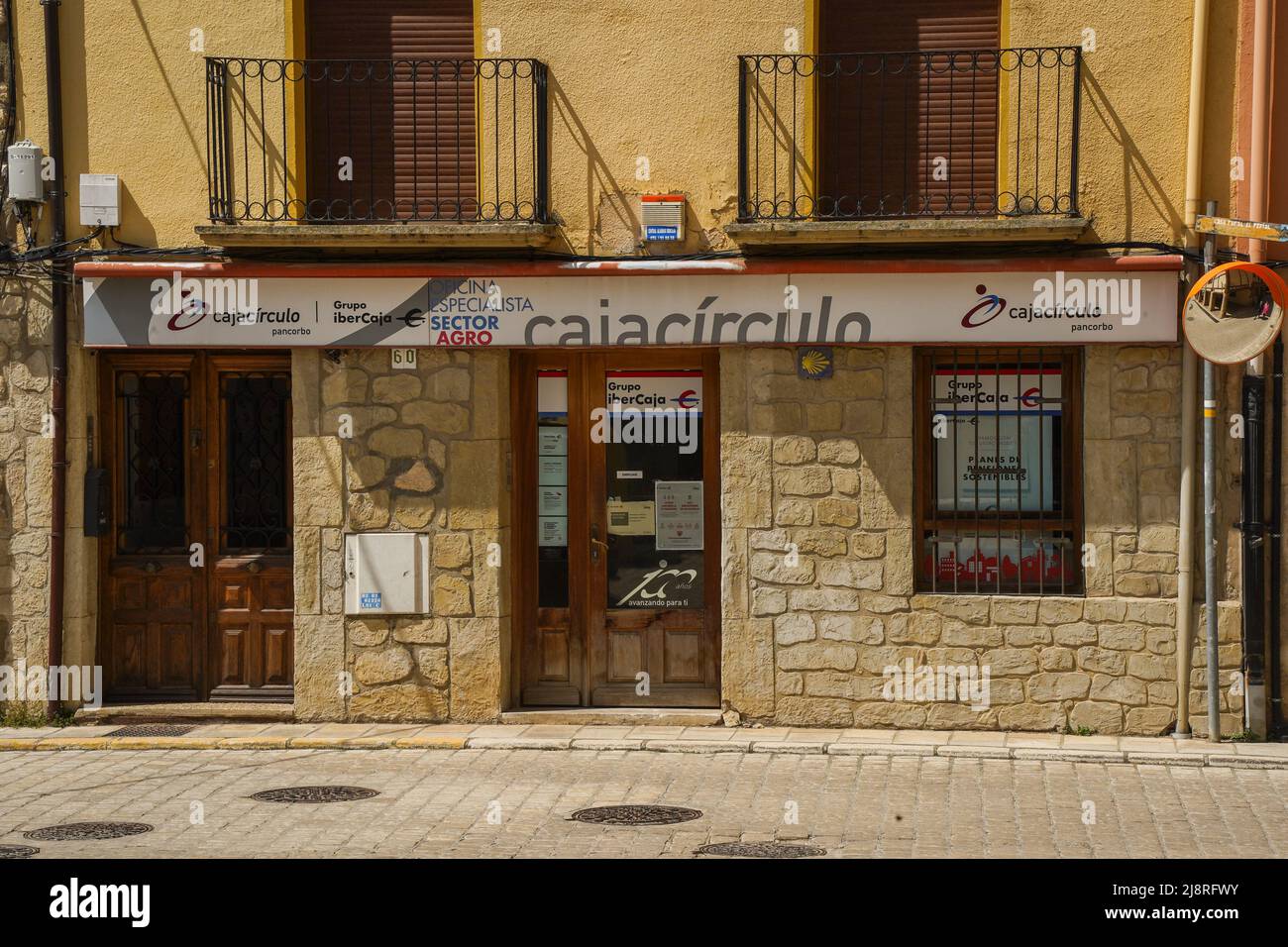Pancorbo Spain, caja circulo bank in the province of Burgos, Castile and  León, Spain Stock Photo - Alamy