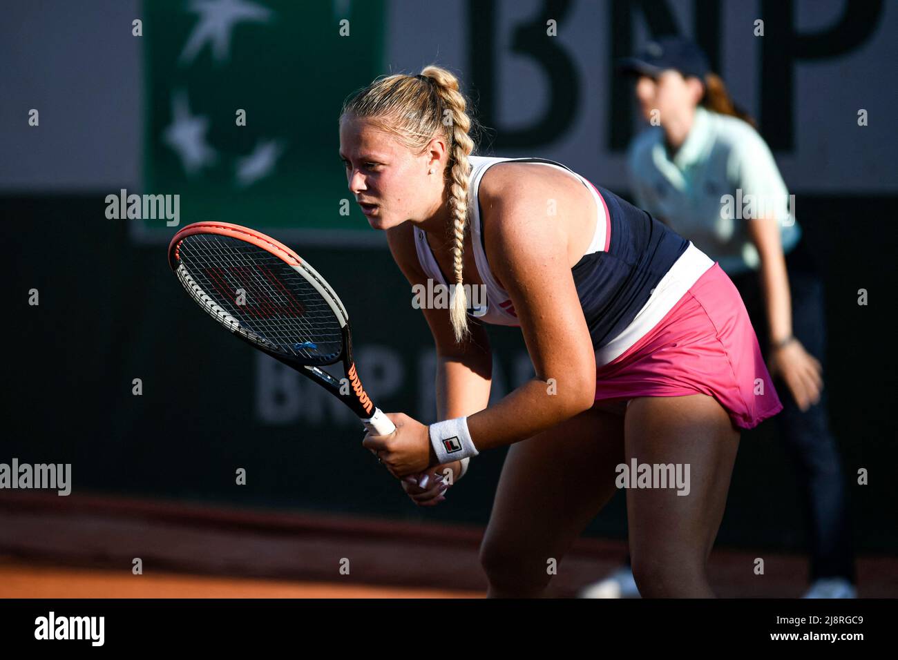 Joanne Zuger of Switzerland during the French Open (Roland-Garros) 2022,  Grand Slam tennis tournament on May 17, 2022 at Roland-Garros stadium in  Paris, France. Photo by Victor Joly/ABACAPRESS.COM Stock Photo - Alamy