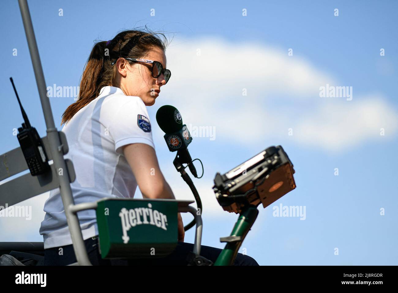 A chair umpire (woman) during the French Open (RolandGarros) 2022