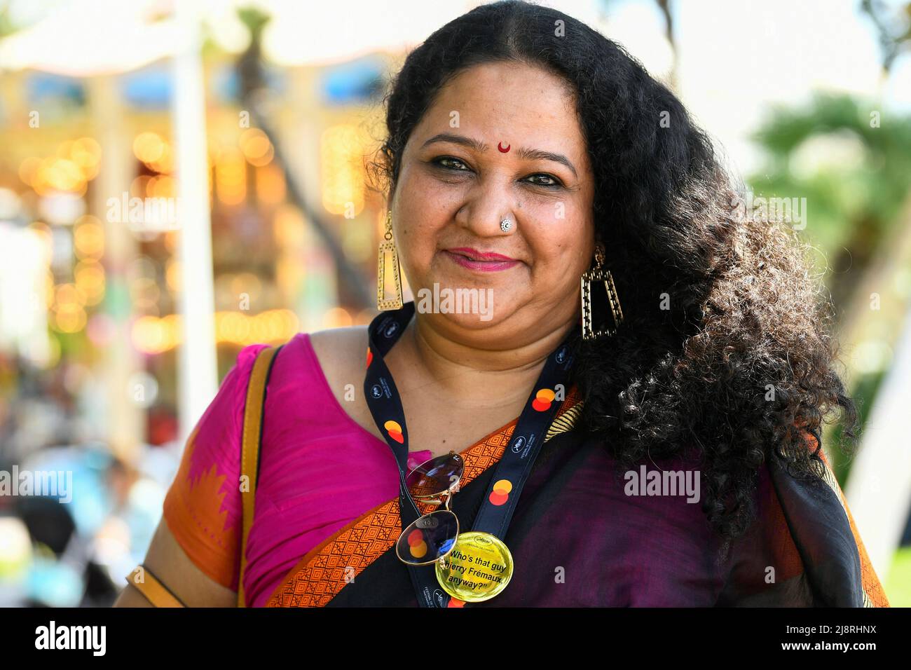 The 75th Cannes Film Festival - Cannes, France, May 18, 2022. Director Rasika Agashe is seen on the Croisette as India is the Country of Honour at Marche du Film (Film Market). REUTERS/Piroschka Van De Wouw Stock Photo