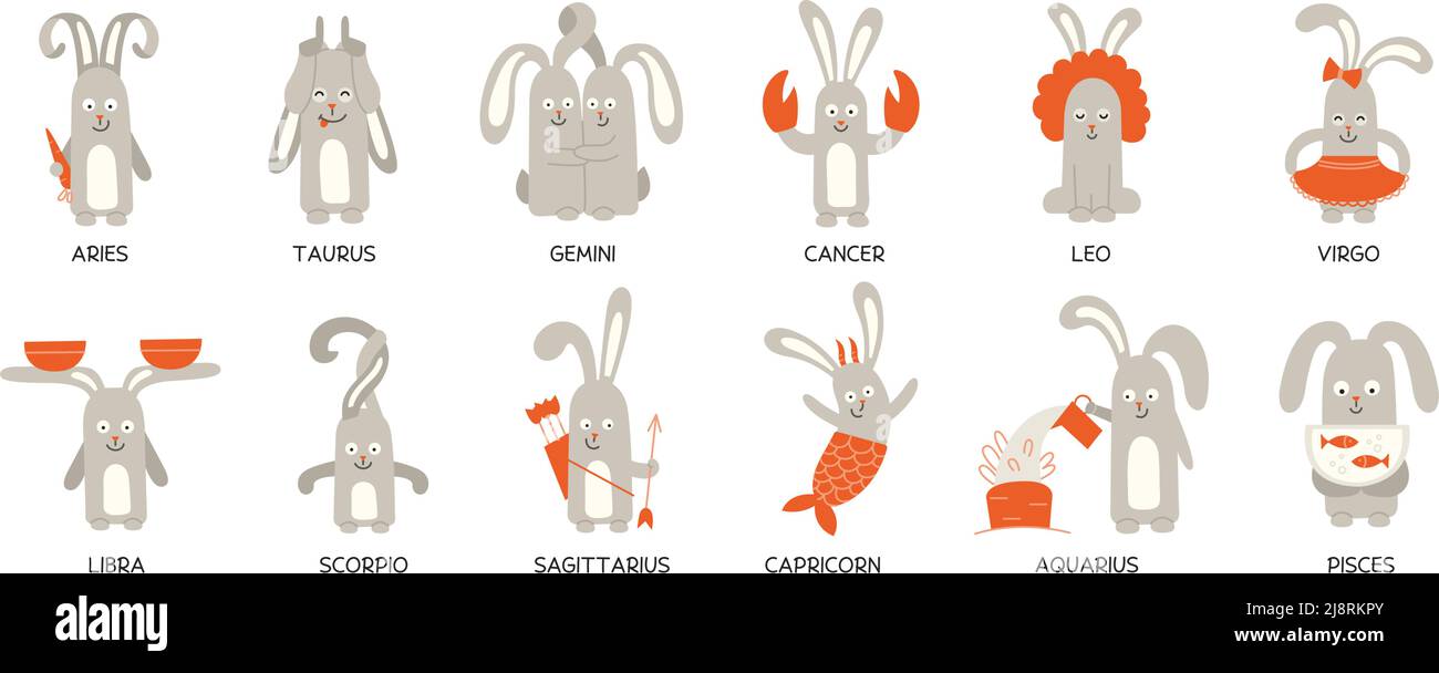 Aries rabbits Stock Vector Images Alamy