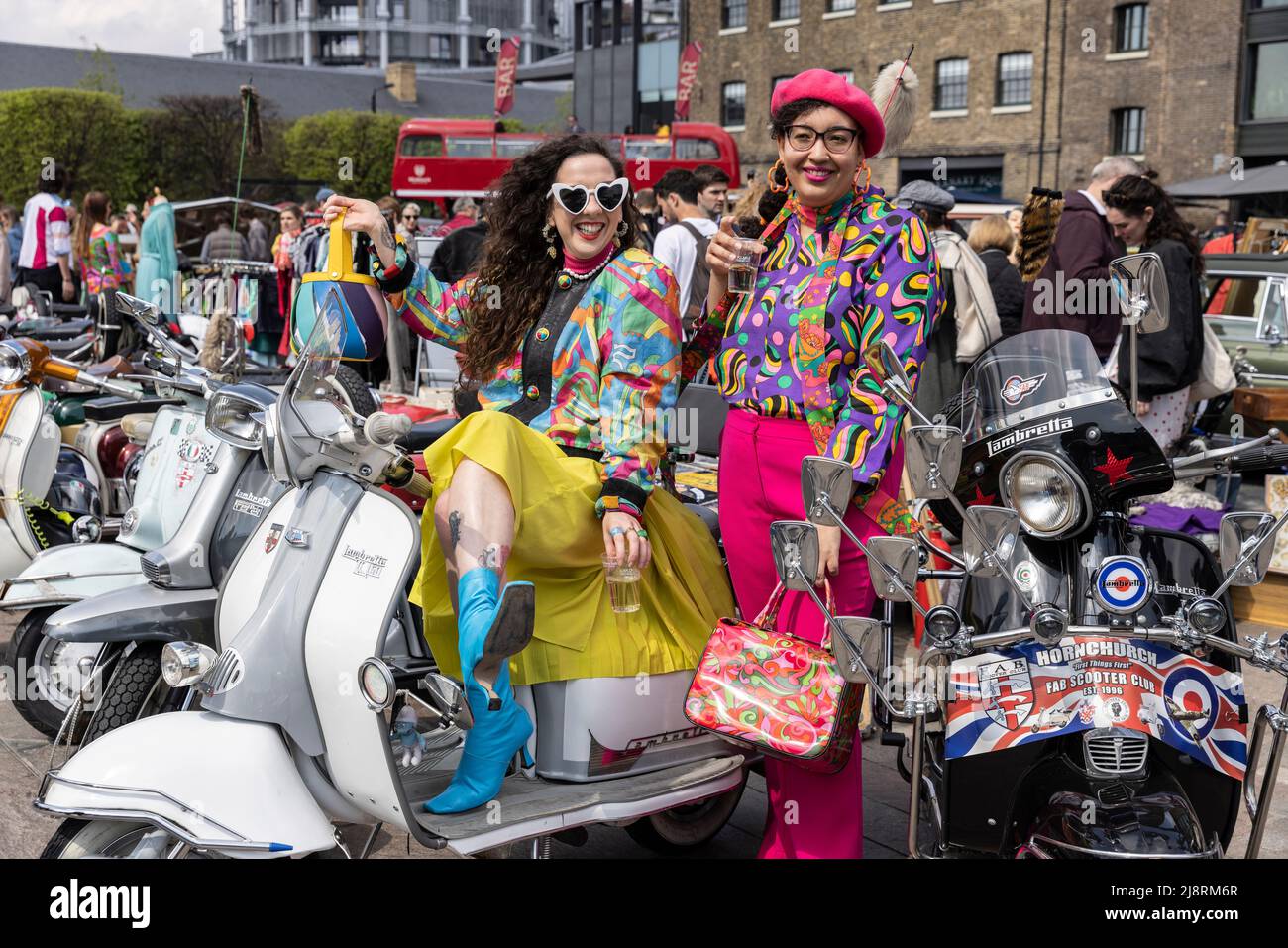 Classic Car Boot Sale, Granary Square, London, England, UK Stock Photo