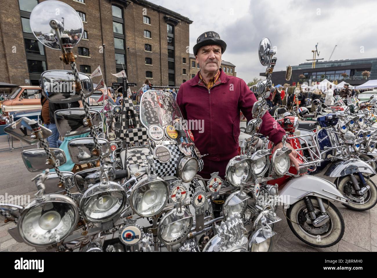 Classic Car Boot Sale, Granary Square, London, England, UK Stock Photo