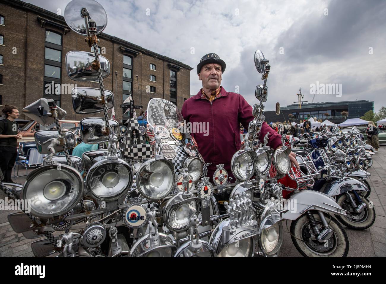 Classic Car Boot Sale, Granary Square, London, England, UK Stock Photo