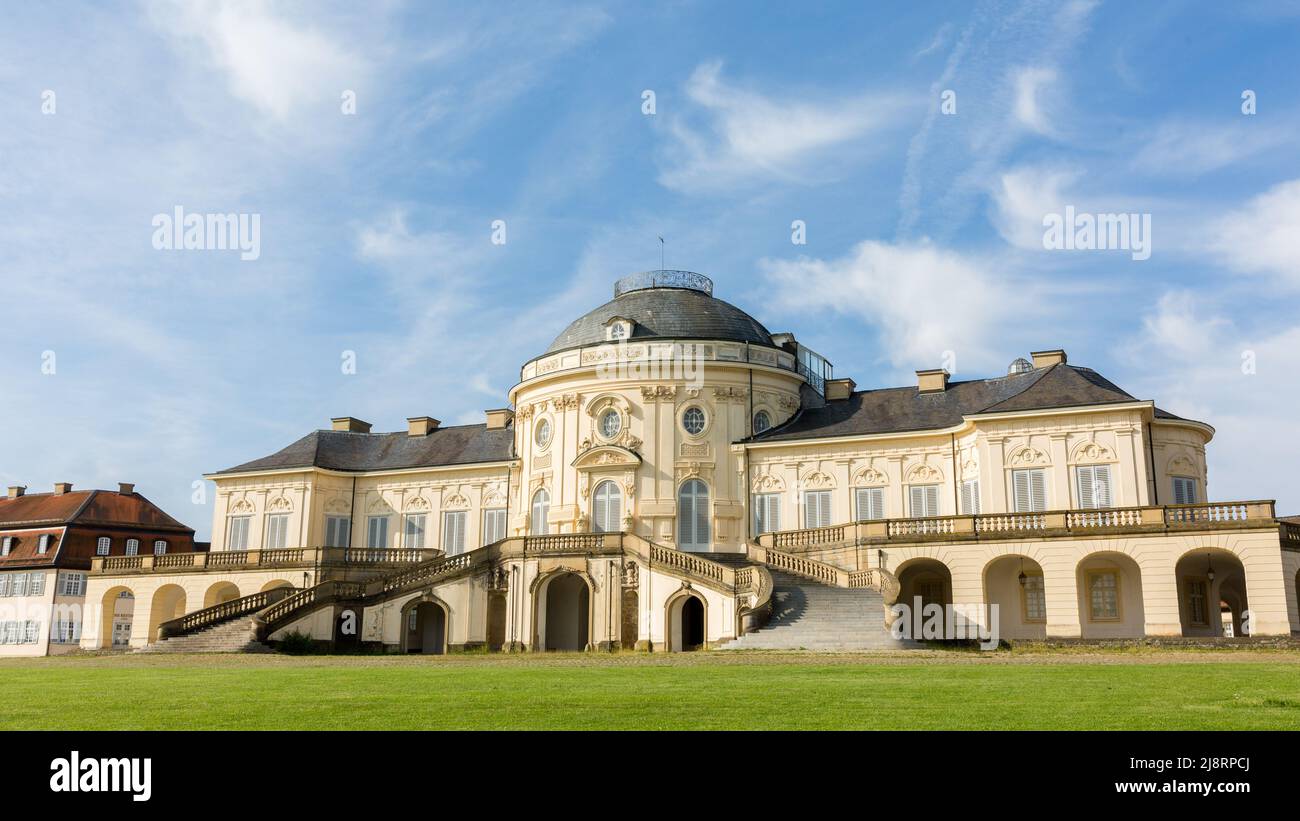 Stuttgart, Germany - Jul 27, 2021: View on Schloss Solitude (Solitude Palace). Stock Photo