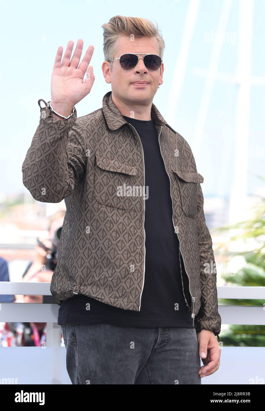 Cannes, France. 18th May, 2022. French singer Benjamin Biolay attends the Un Certain Regard jury photo call at Palais des Festivals at the 75th Cannes Film Festival, France on Wednesday, May 18, 2022. Photo by Rune Hellestad/ Credit: UPI/Alamy Live News Stock Photo