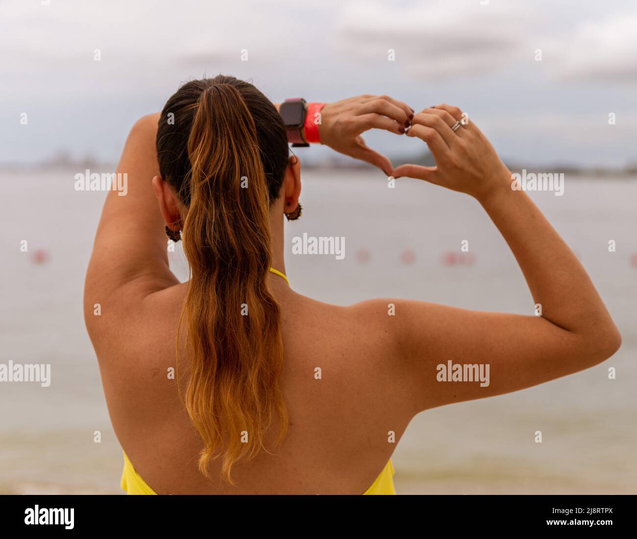 Woman Yellow Bikini Hi Res Stock Photography And Images Alamy