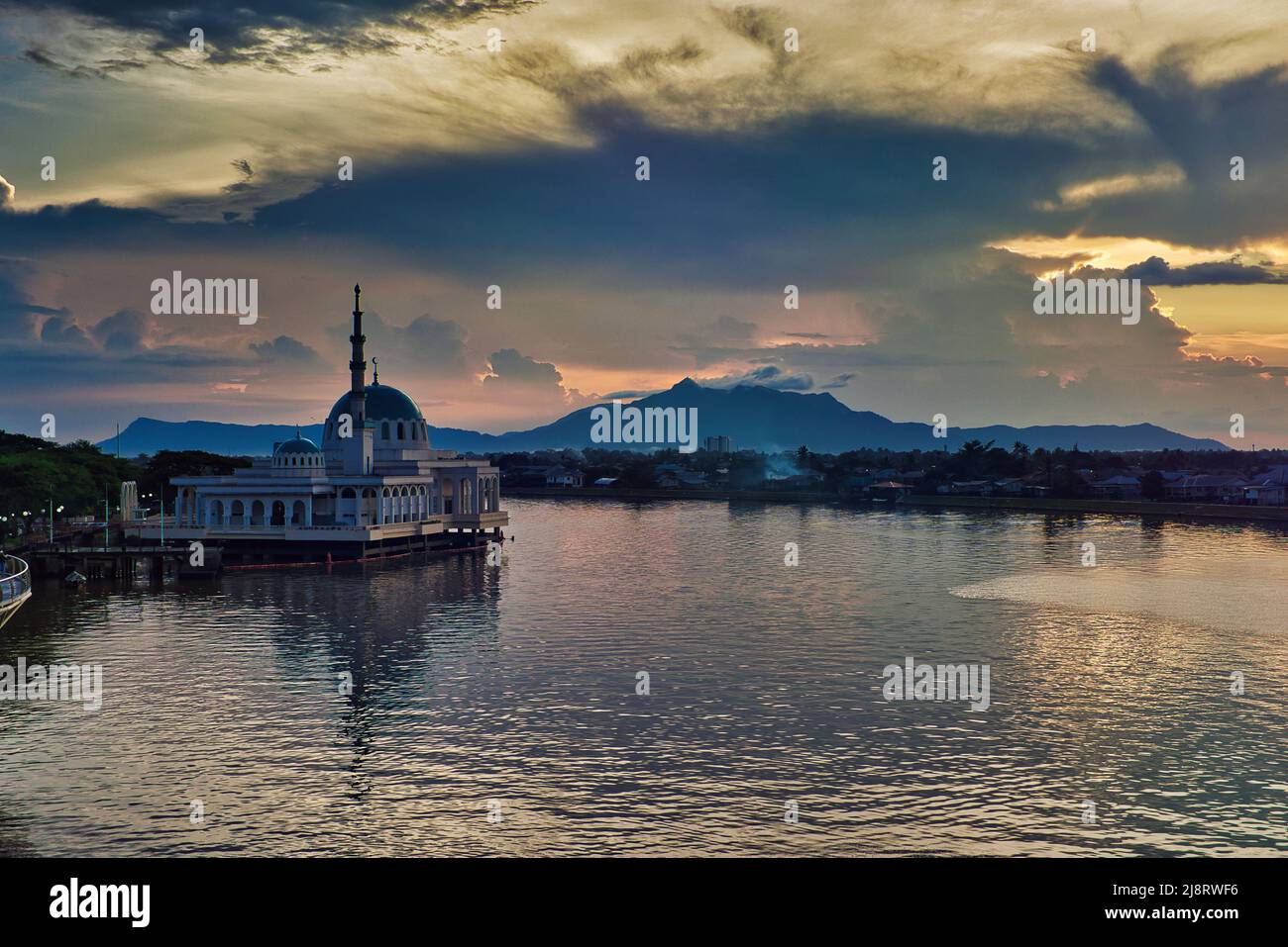 Floating India Mosque, Kuching Stock Photo
