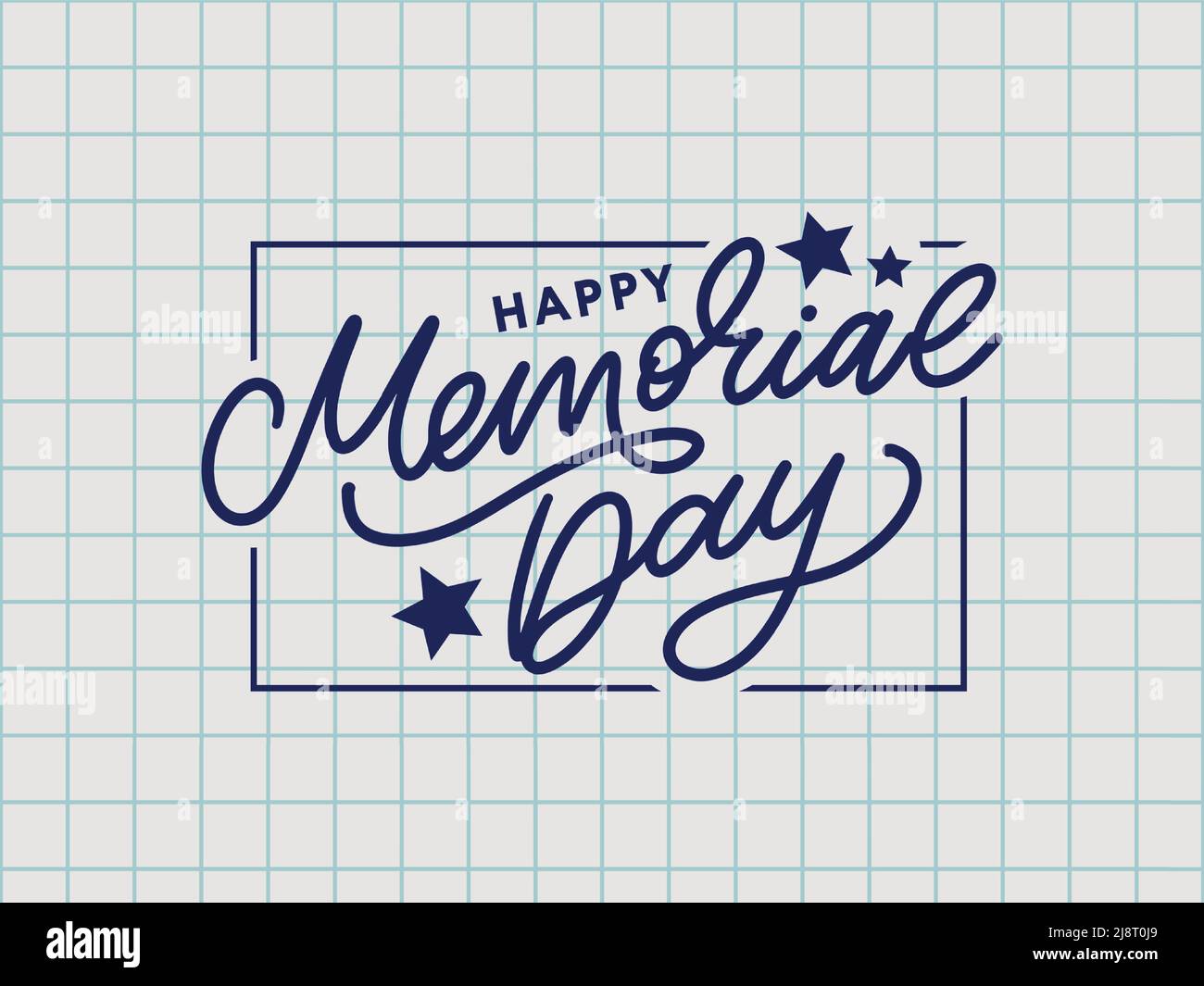 Happy Memorial Day - Stars and Stripes Stock Vector Image & Art - Alamy