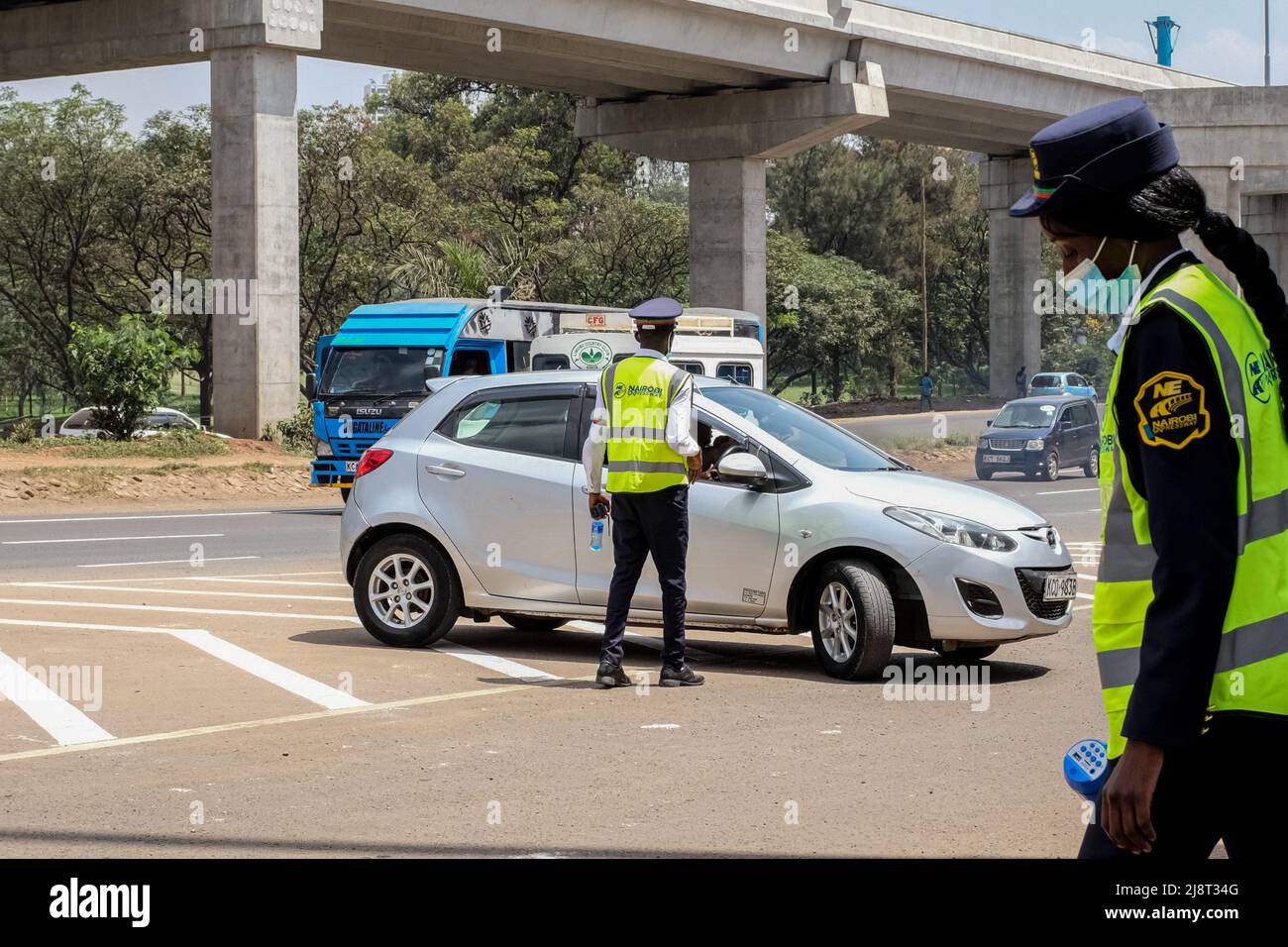 Security officers enhance security operations at the new Nairobi