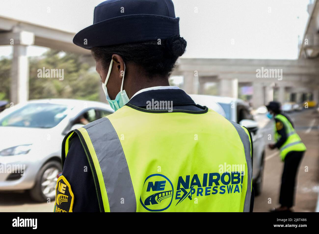 May 14, 2022, Nairobi, Kenya Security officers enhance security