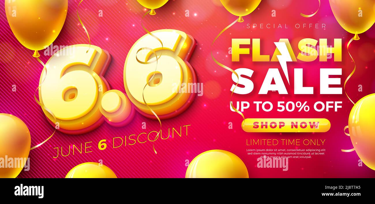 Flash deal today only sale special offer Vector Image