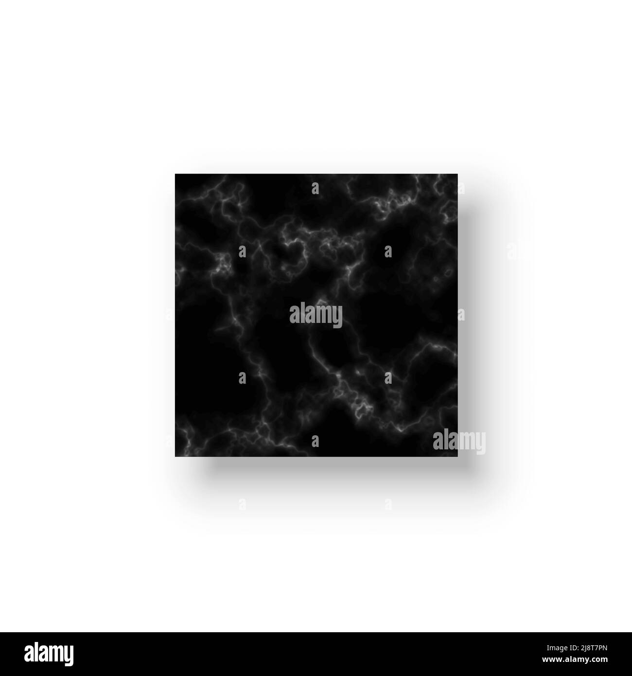 Black and white marble pattern, minimalist card with square frame