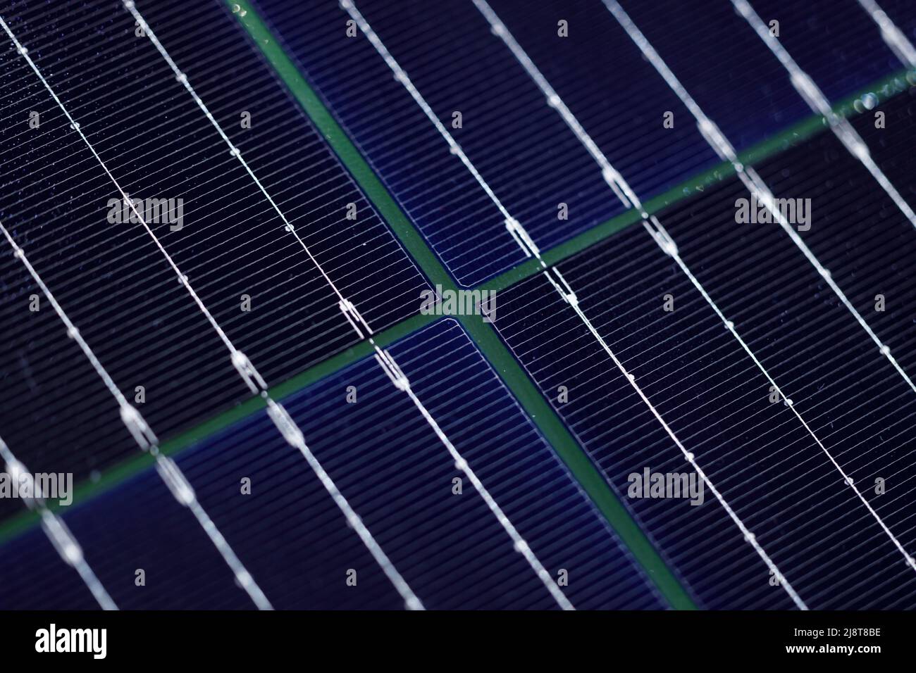 Close-up of solar energy panel photovoltaics module in the sea offshore. TEXTURE. Stock Photo