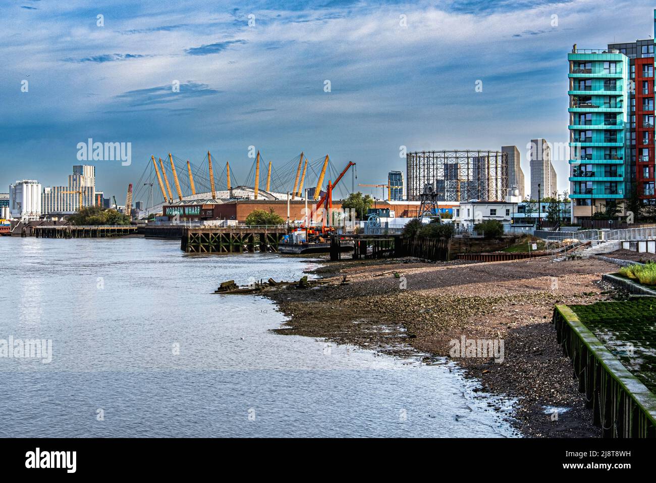 Greenwich, London,UK. .Thames River View Luxury newbuild riverside