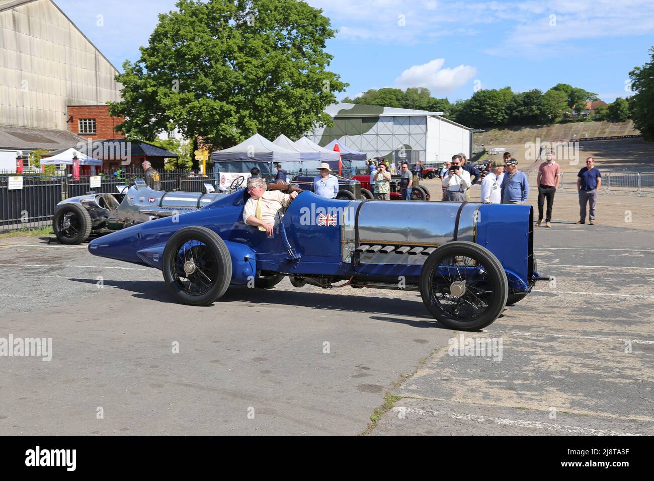 Sunbeam 350hp V12 (1921, World Land Speed Record car, see info), Centenary of Speed, 17 May 2022, Brooklands Museum, Weybridge, Surrey, England, UK Stock Photo