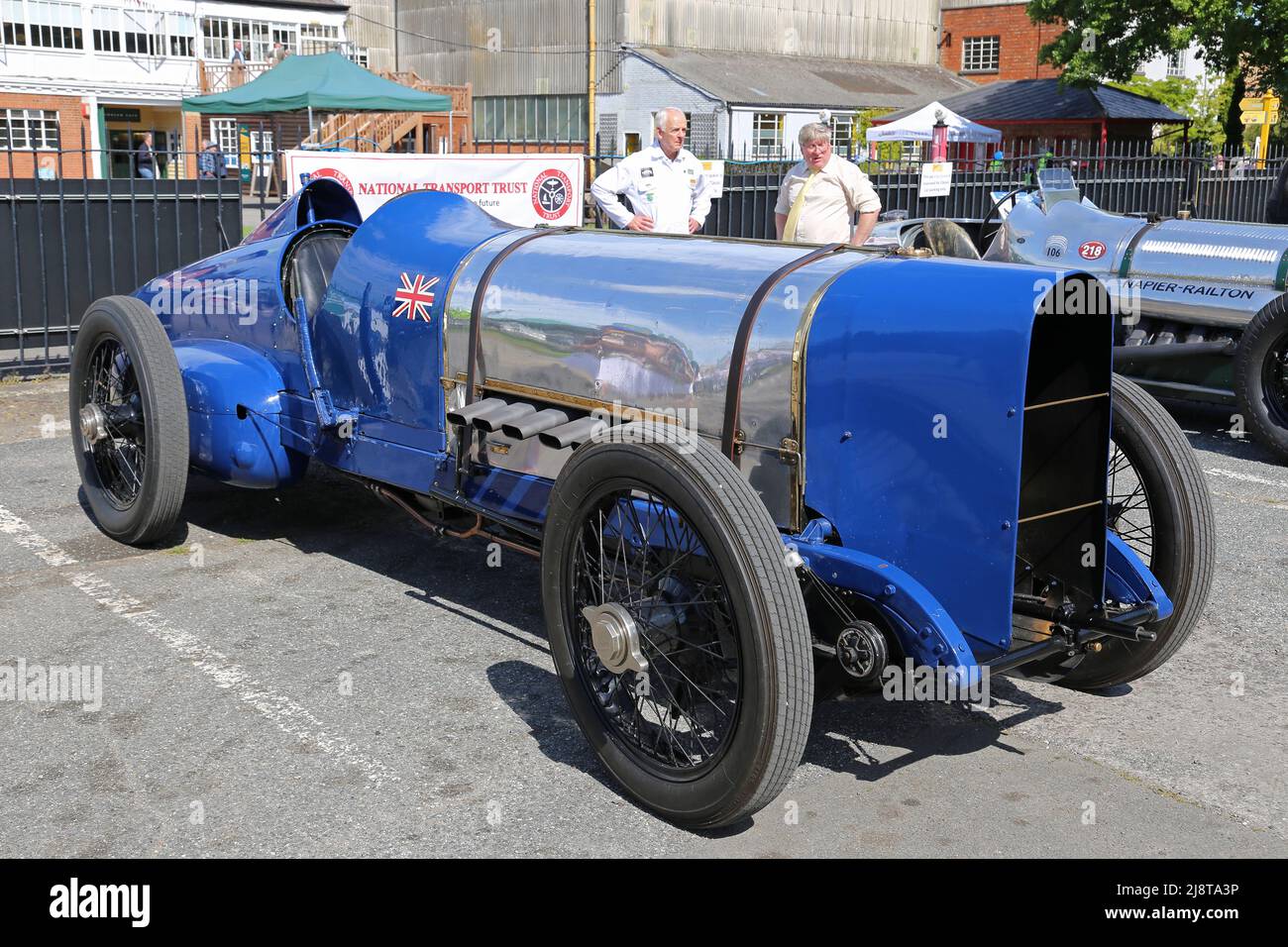 Sunbeam 350hp V12 (1921, World Land Speed Record car, see info), Centenary of Speed, 17 May 2022, Brooklands Museum, Weybridge, Surrey, England, UK Stock Photo