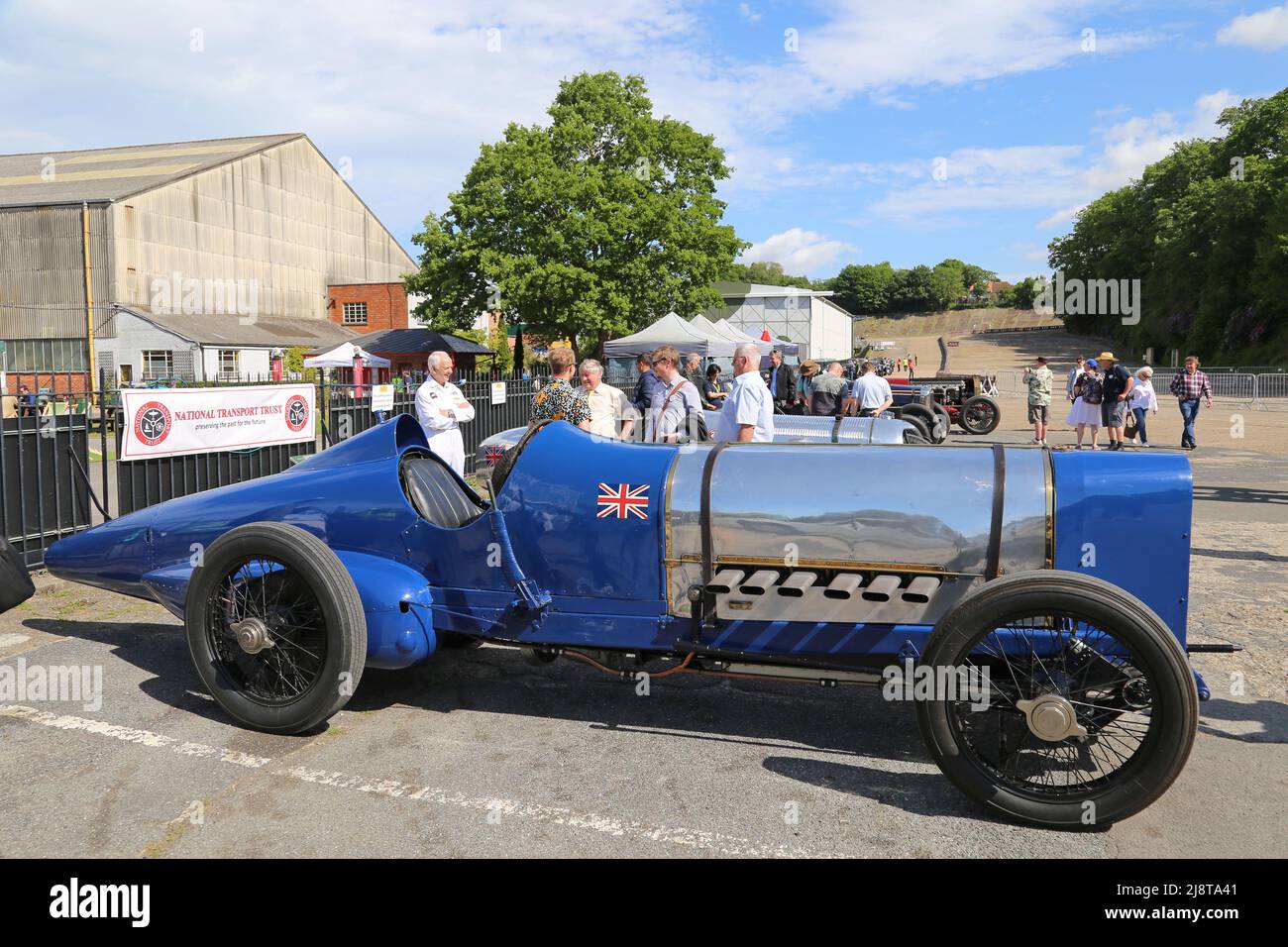 Sunbeam 350hp V12 (1921, World Land Speed Record car, see info), Centenary of Speed, 17 May 2022, Brooklands Museum, Weybridge, Surrey, England, UK Stock Photo