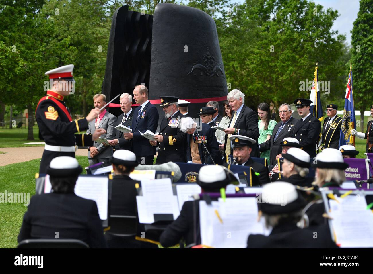 The Duke of Cambridge unveils a submariners memorial at the National Memorial Arboretum in Staffordshire. Picture date: Wednesday May 18, 2022. Stock Photo