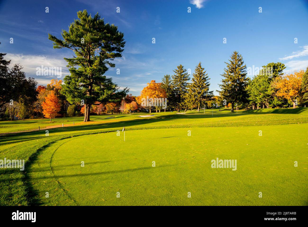 Country Club Golf Course Stock Photo Alamy