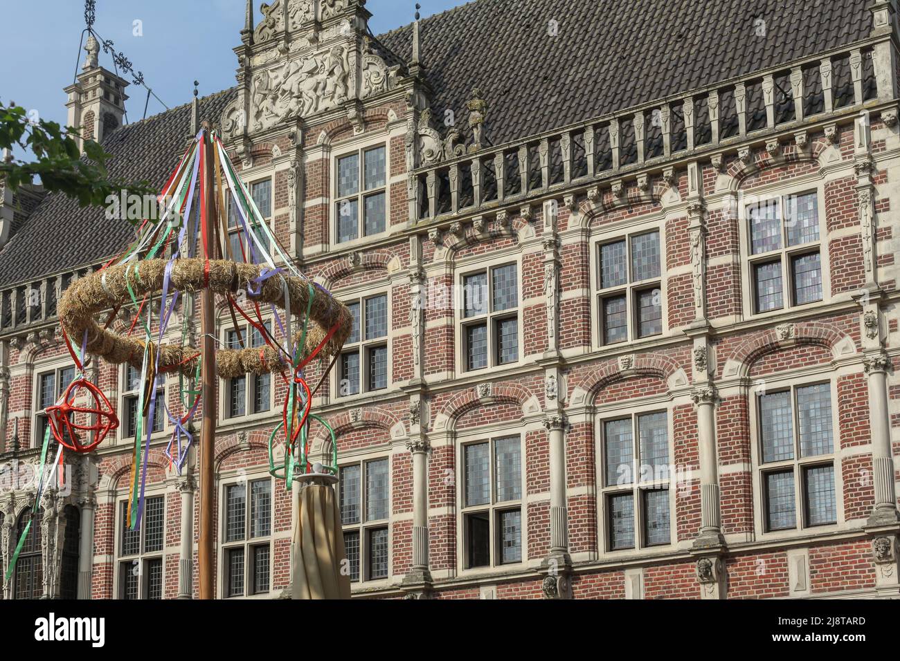 Historic town hall a place of interest in Bocholt in Münsterland Stock Photo