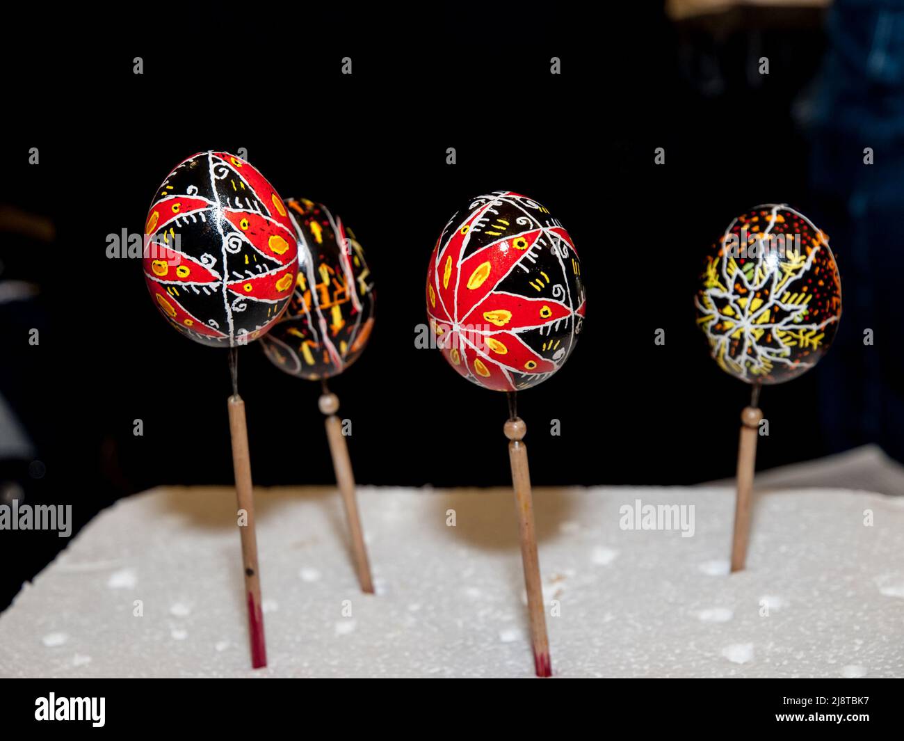 Pysanky Ukrainian Easter Egg Decorating Stock Photo