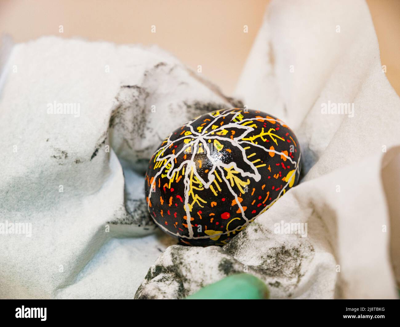 Pysanky Ukrainian Easter Egg Decorating Stock Photo