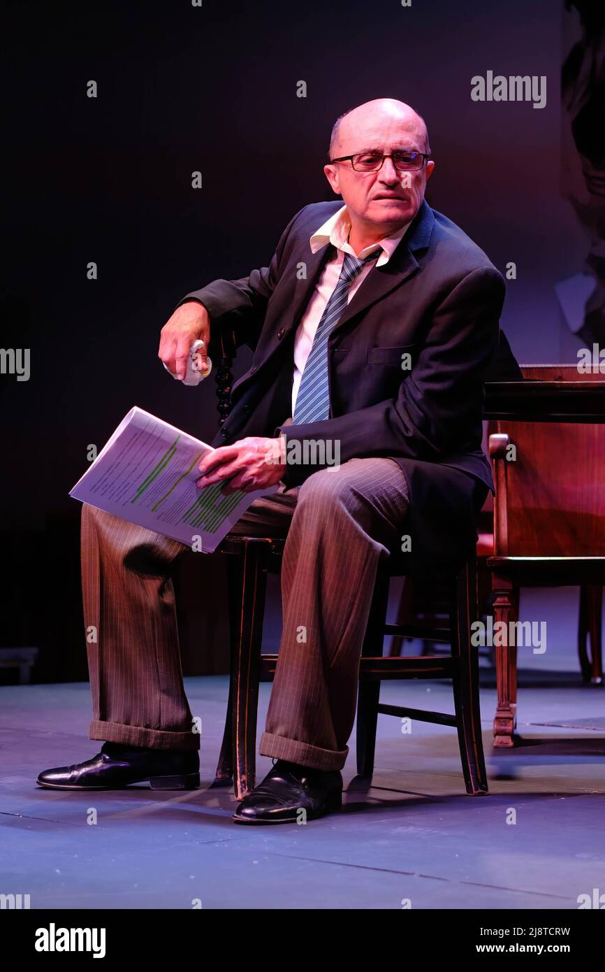 Madrid, Spain. 18th May, 2022. The actor Pepe Viyuela, at the presentation of the reading 'La Paura!', at the Centro Cultural de la Villa, in Madrid. Credit: SOPA Images Limited/Alamy Live News Stock Photo