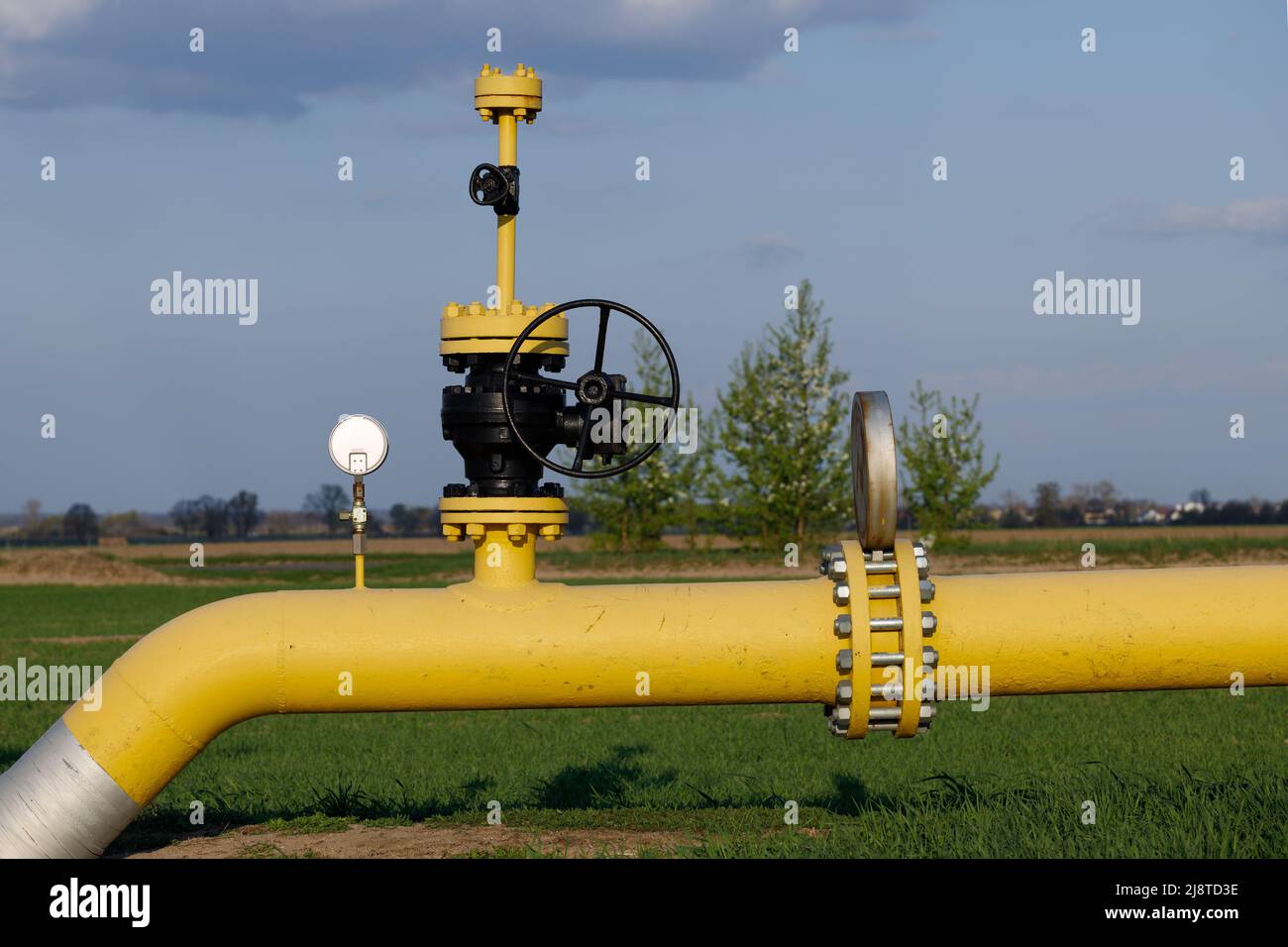 Bartniki, Poland. 28 April 2022 Polish Oil and Gas Company PGNIG's