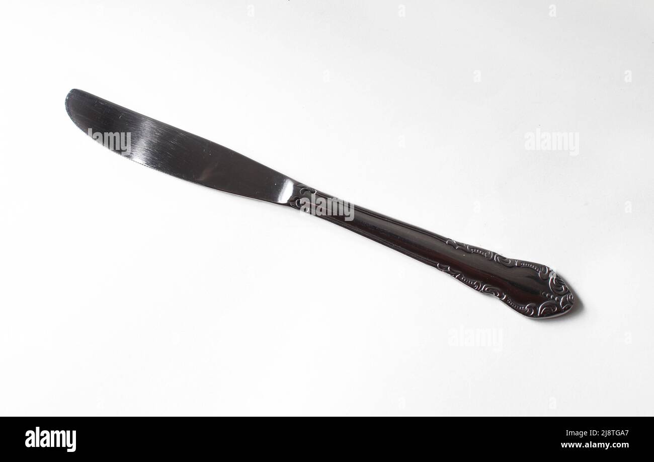 A Simple Butter Knife with a Decorative Handle Stock Photo Alamy