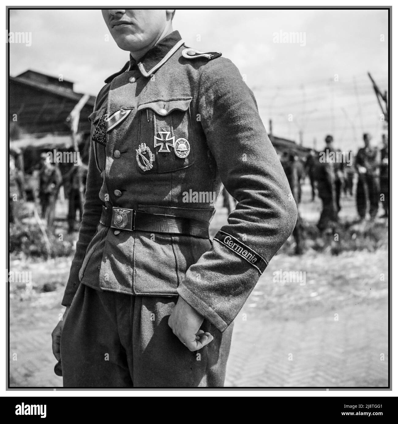 German WW2 Polizei Waffen SS Officer Poster art 