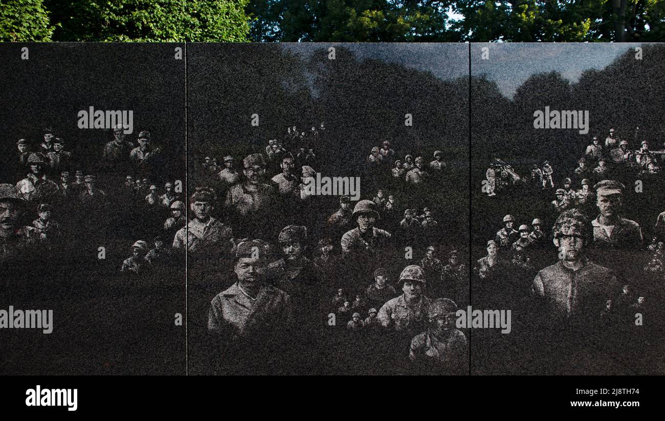 Vietnam War memorial, Washington DC, United States Stock Photo