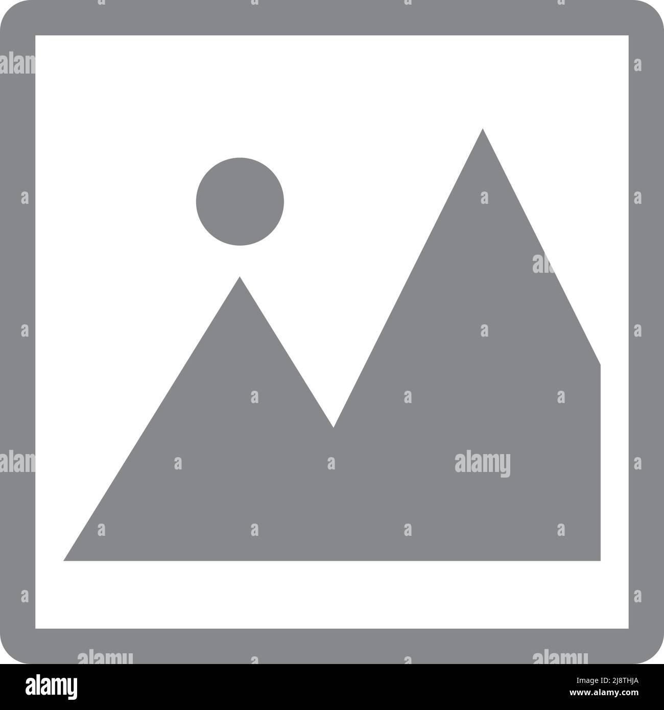 Gray photo icon. Simple vector. Editable vector. Stock Vector