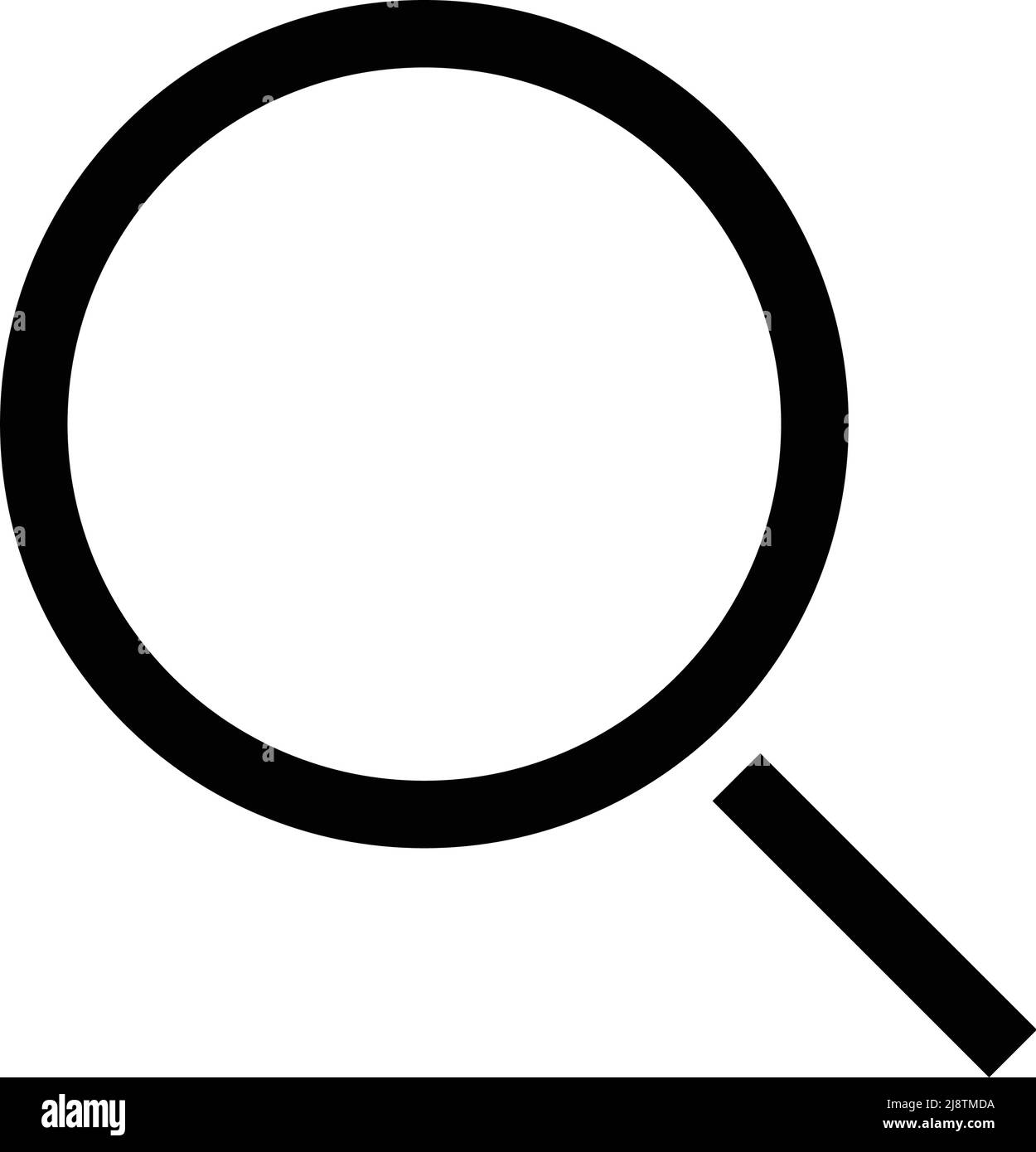 Simple magnifying glass icon. Editable vector Stock Vector Image & Art