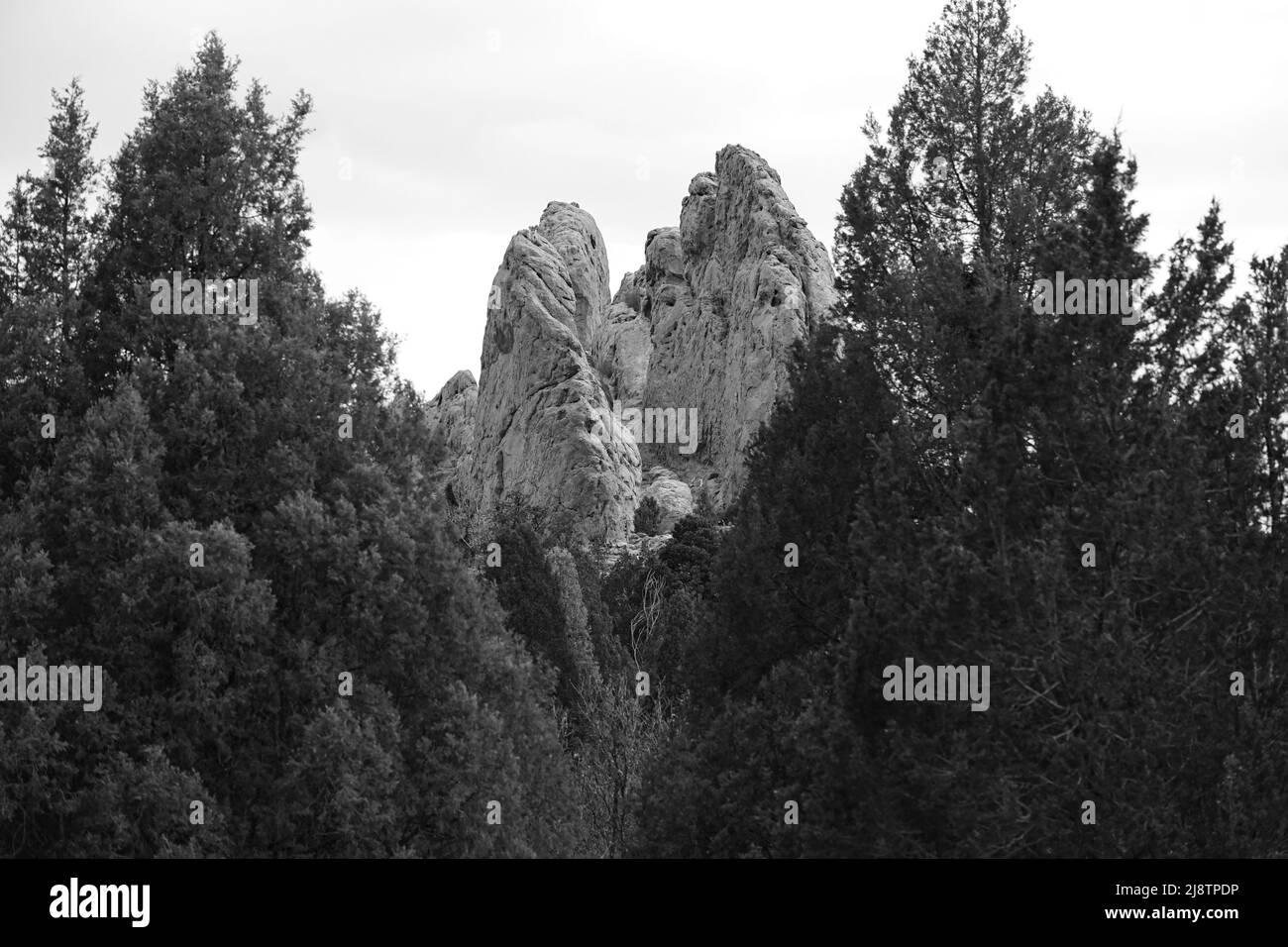 The incredibly amazing Garden of the Gods is a essential stop when travelling through Colorado Springs, Colorado Stock Photo