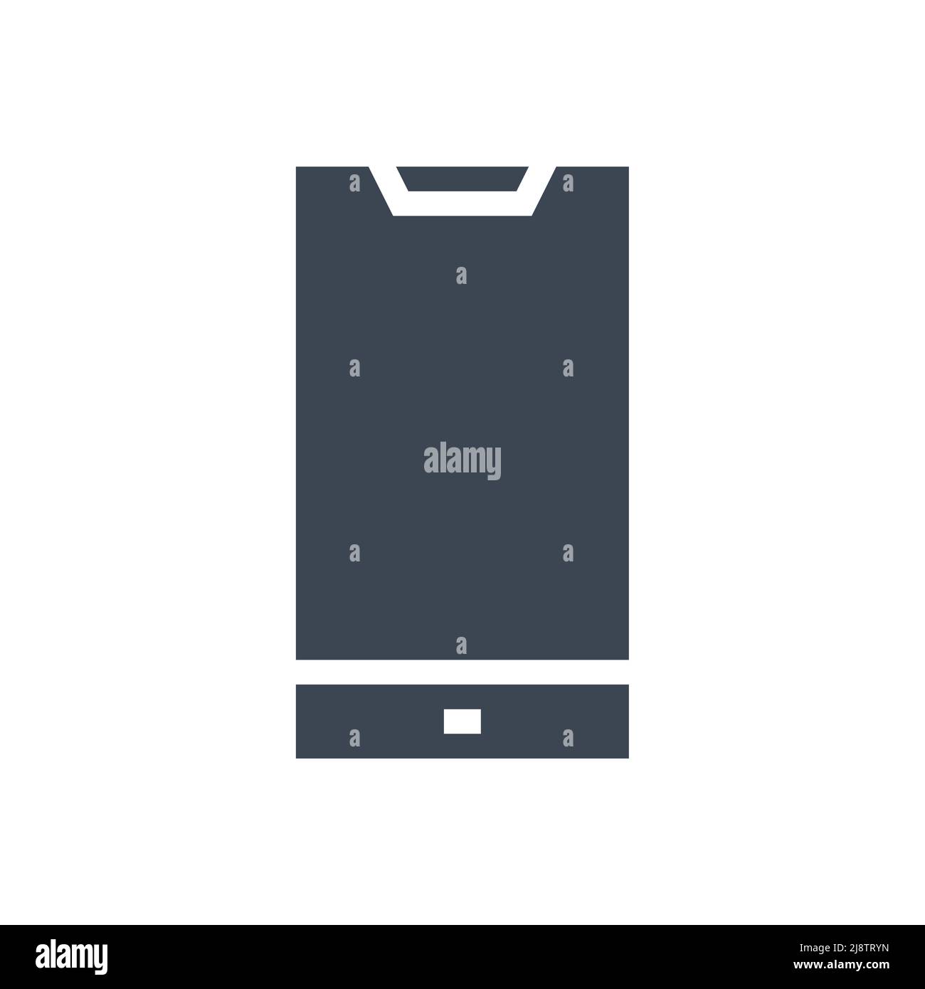Smartphone related vector glyph icon. Smartphone sign. Isolated on ...