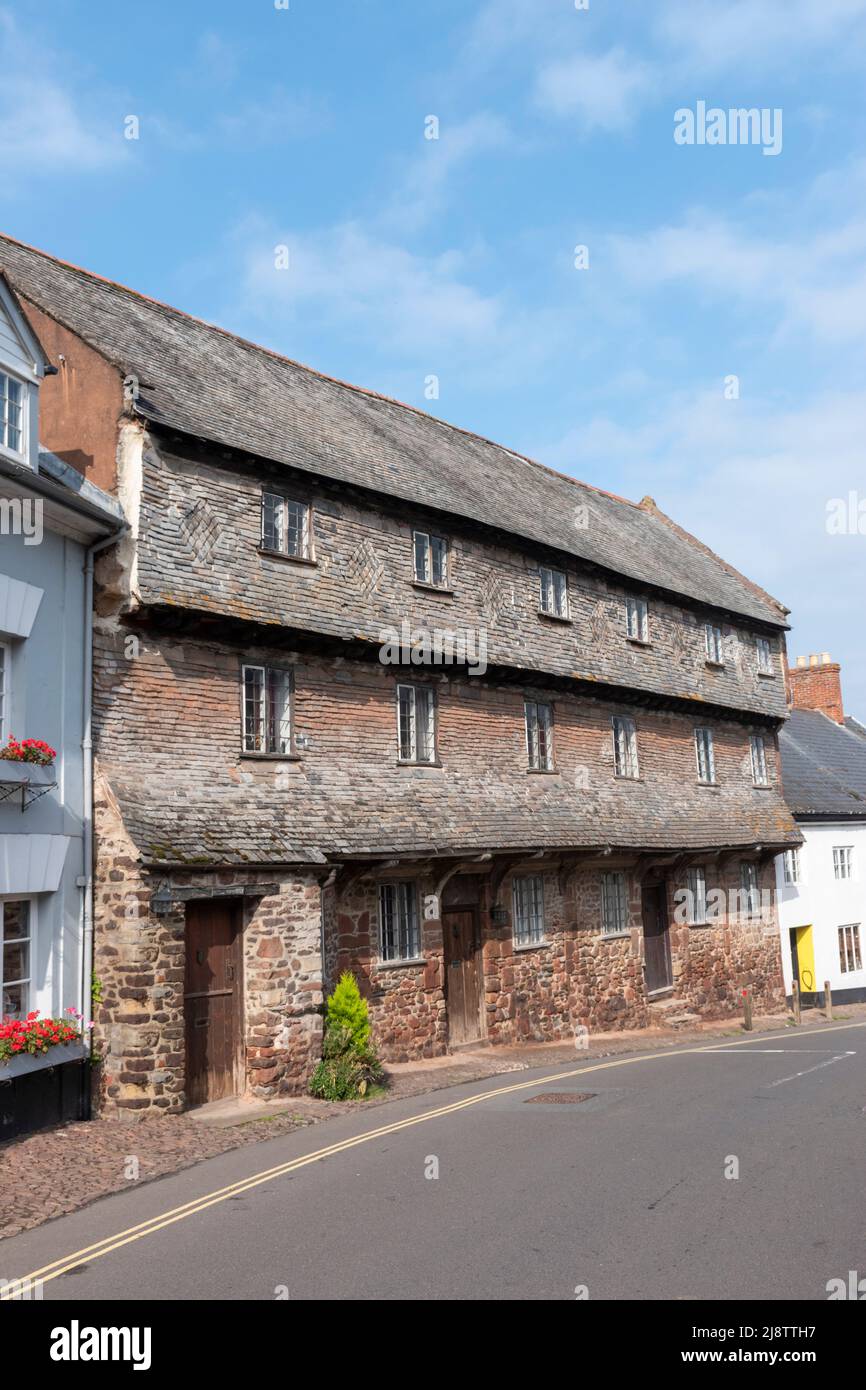 The medieval village of Dunster in Somerset within the Exmoor National Park Stock Photo