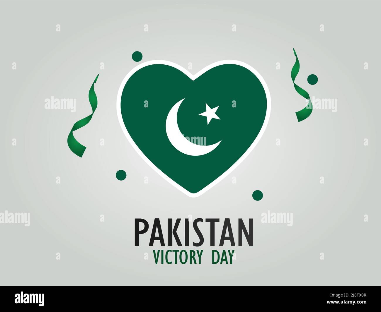Happy national day with Pakistan Flag Stock Vector