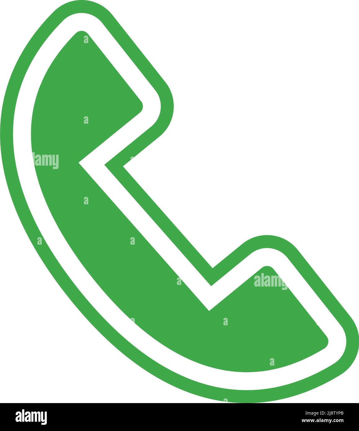 Green phone icon. Simple vector. Editable vector. Stock Vector