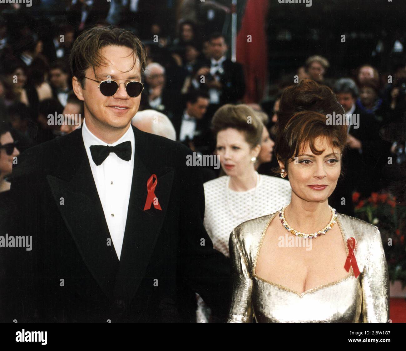 Susan Sarandon, husband Tim Robbins, 65th Academy Awards 1993. File(09)