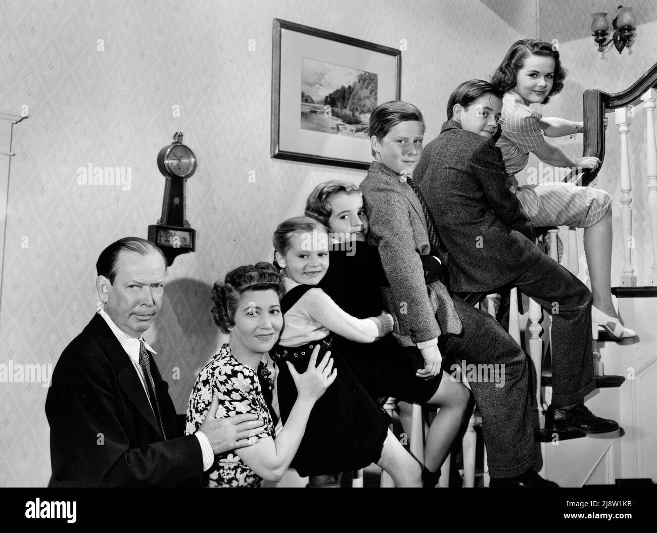 Fay Bainter, Gloria Carter, Frank Craven, 'Our Neighbors the Carters' (1939) Paramount Pictures. File Reference # 34145-848THA Stock Photo