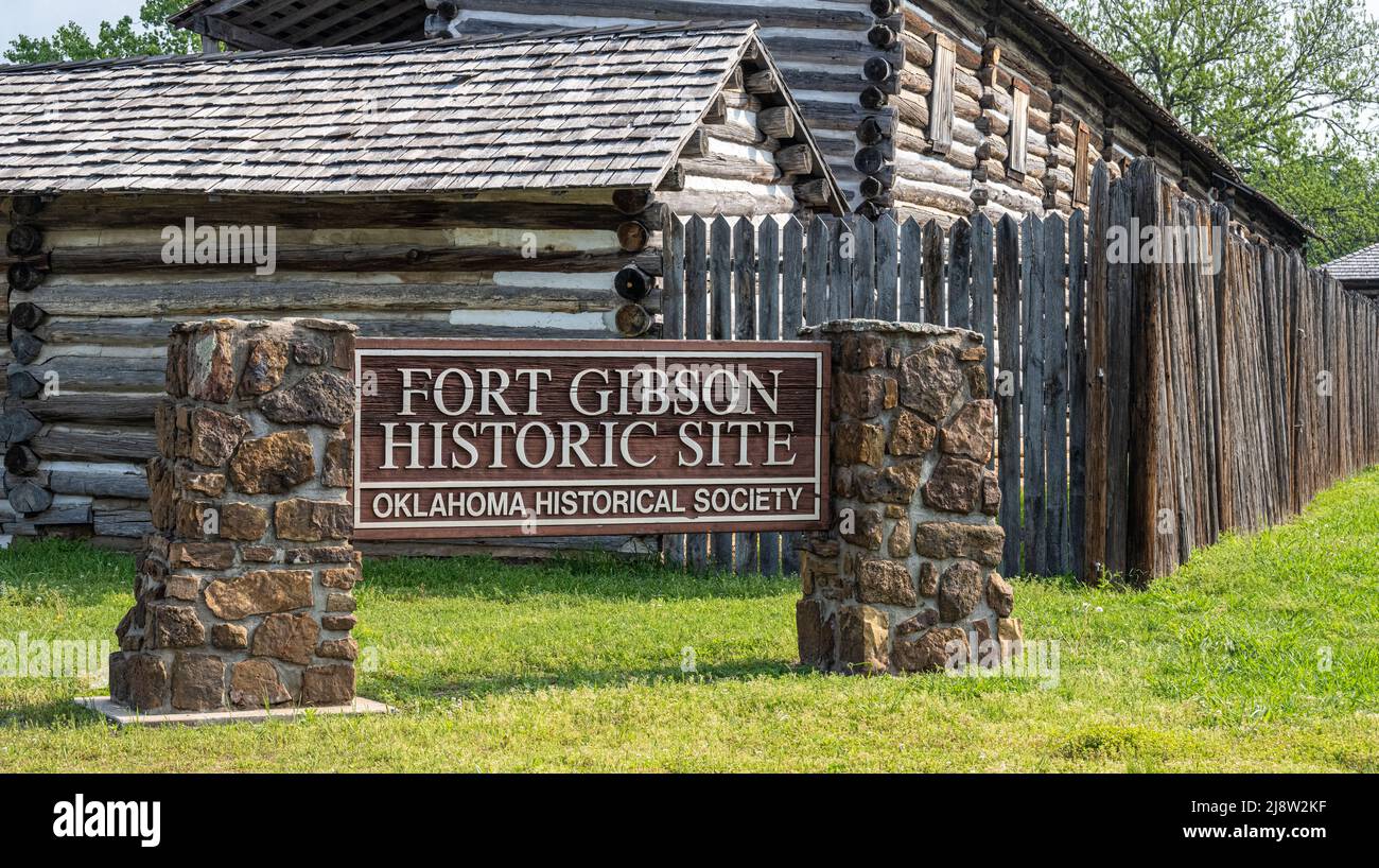 Fort gibson historic site sign hires stock photography and images Alamy