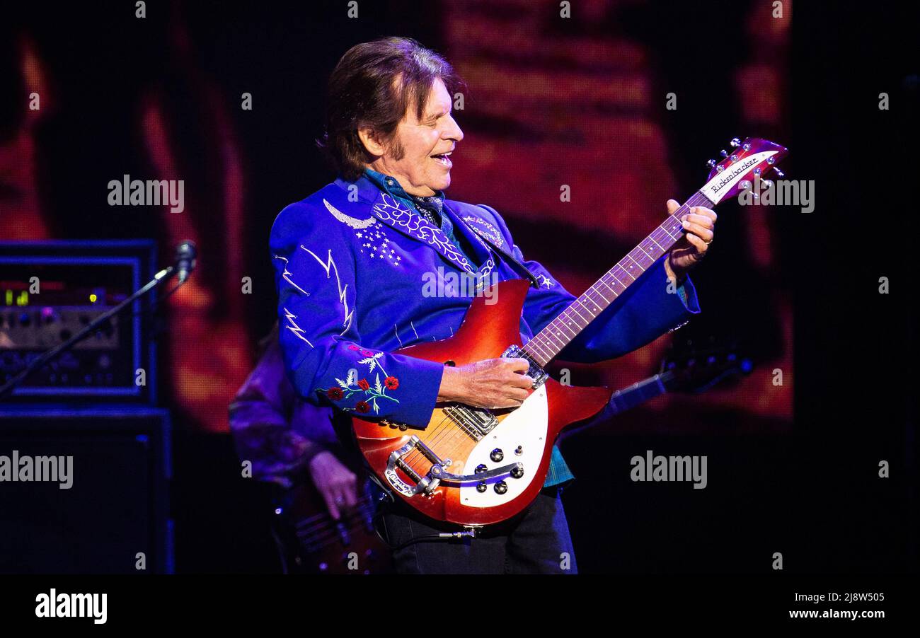John Fogerty of Creedence Clearwater Revival performing live on stage Stock Photo