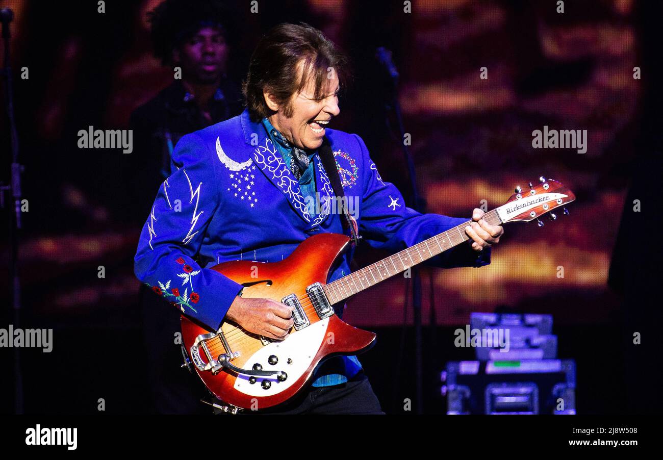 John Fogerty of Creedence Clearwater Revival performing live on stage Stock Photo