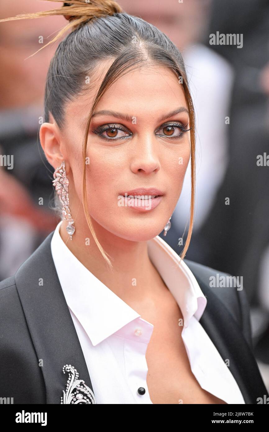 Iris Mittenaere attending the premiere of the movie Top Gun 2 Maverick