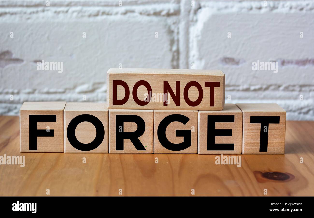 Dont forget note hi-res stock photography and images - Alamy