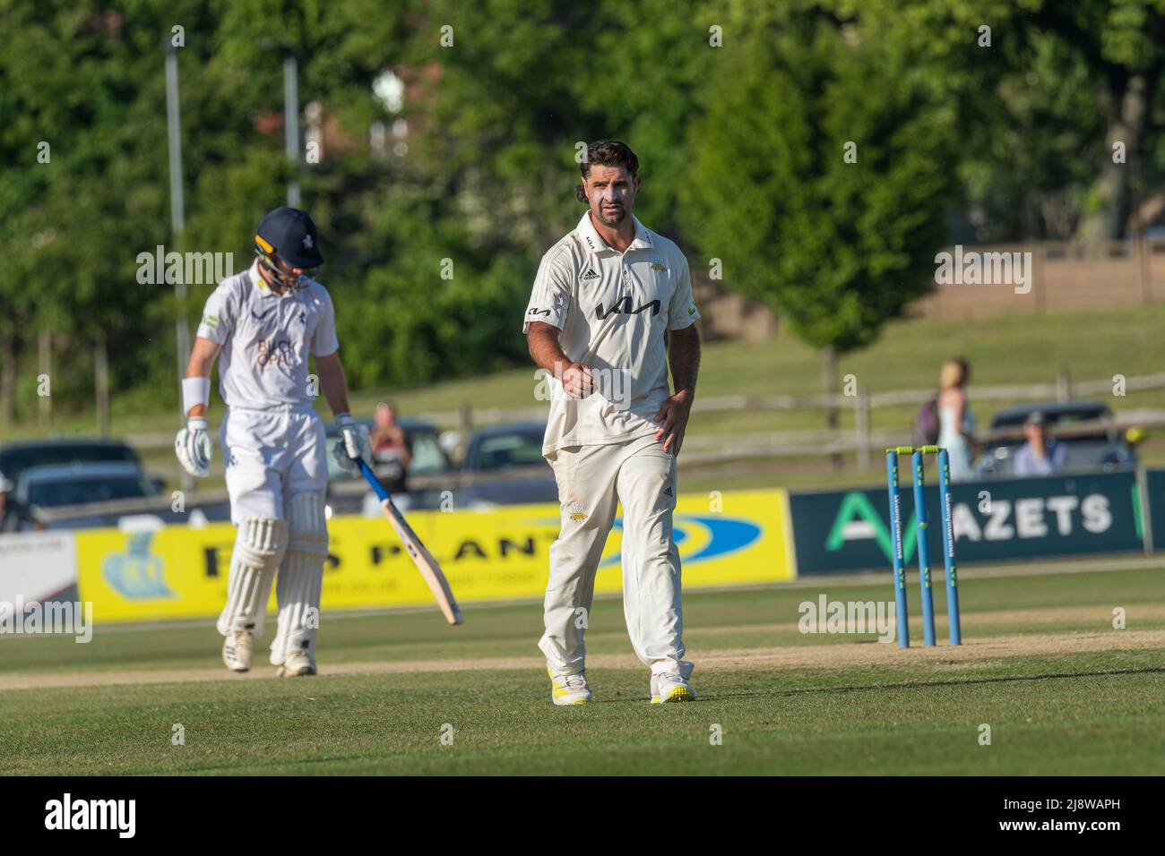 Colin de GrandHomme New Zealand cricketer playing for Surrey against Kent Stock Photo