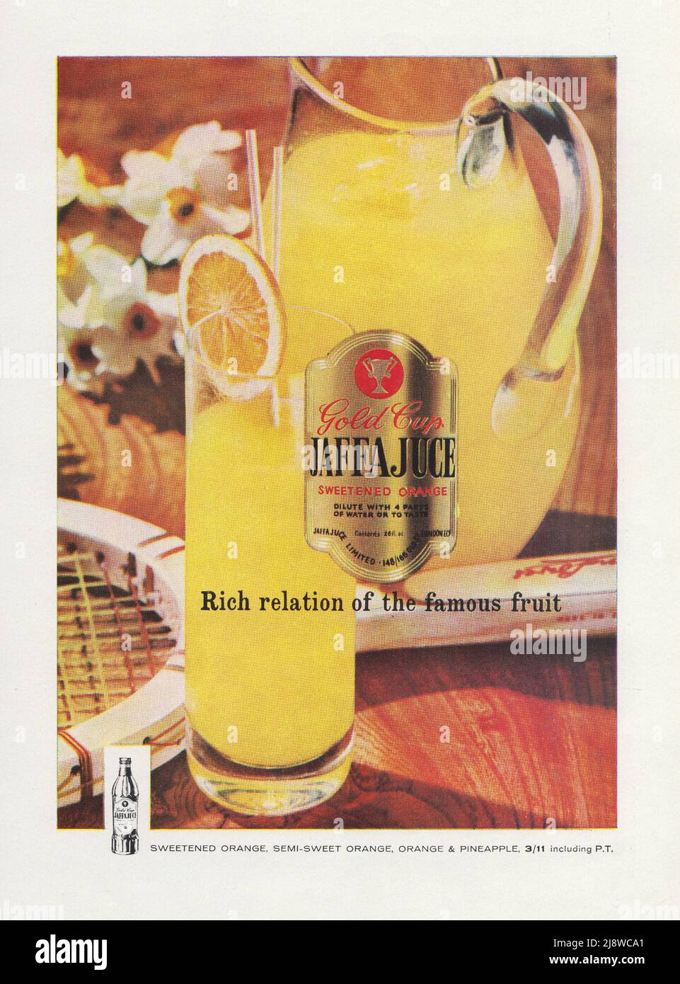 Jaffa Juice Sweetened orange vintage advert advertisement ad 1970s